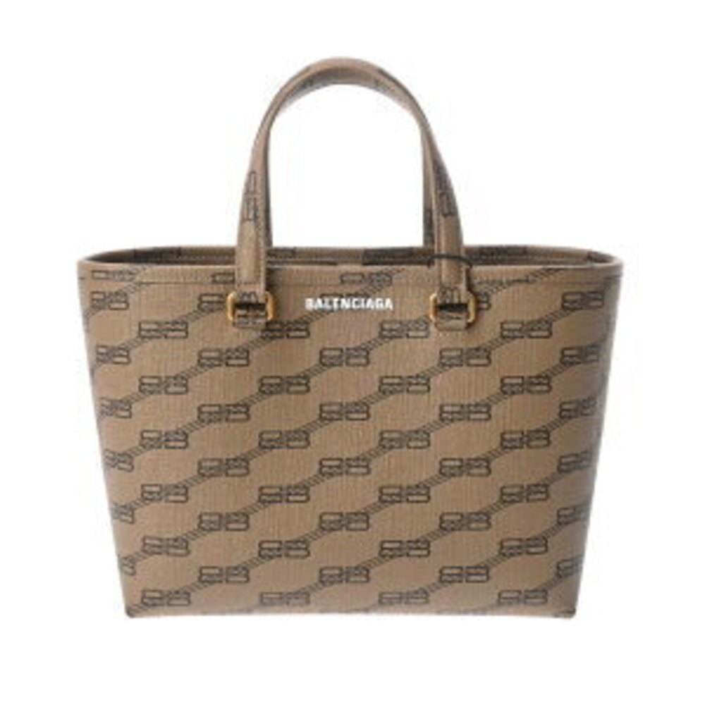 Balenciaga Shopper Monogram Signature Brown Handbag - Picture 1 of 9